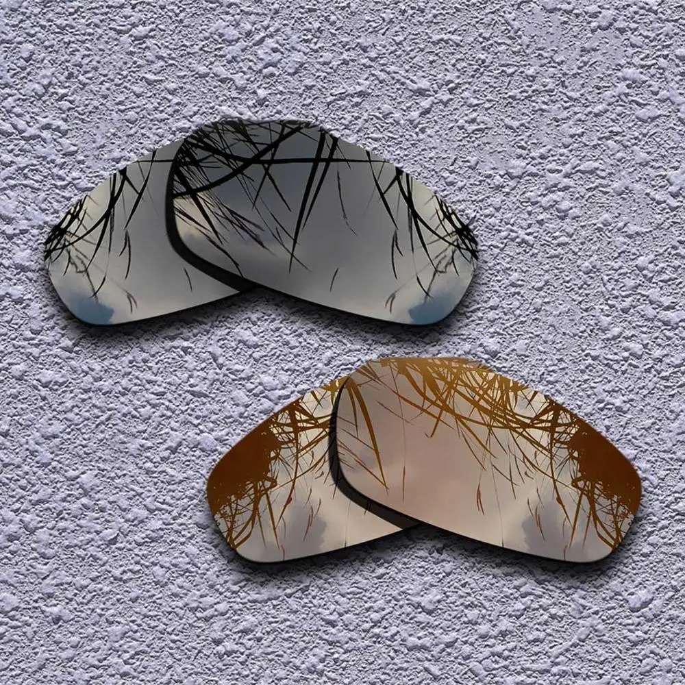 Black-Brown 2 пары Поляризованные замена линз для Oakley Разделение солнечные очки к куртке-несколько вариантов - Цвет линз: Black-Brown