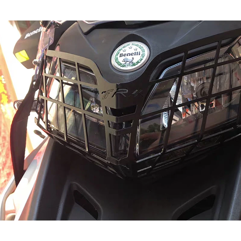 Mortorcycle Stainless Steel Wear Resistant Full Coverage Headlight Cover Guard Easy Install Protector Grille (7)