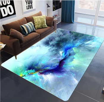 

Galaxy pattern carpet Square Anti-Skid Area Floor Mat 3D Rug Non slip Mat Dining Room Living Room Soft Bedroom Carpet