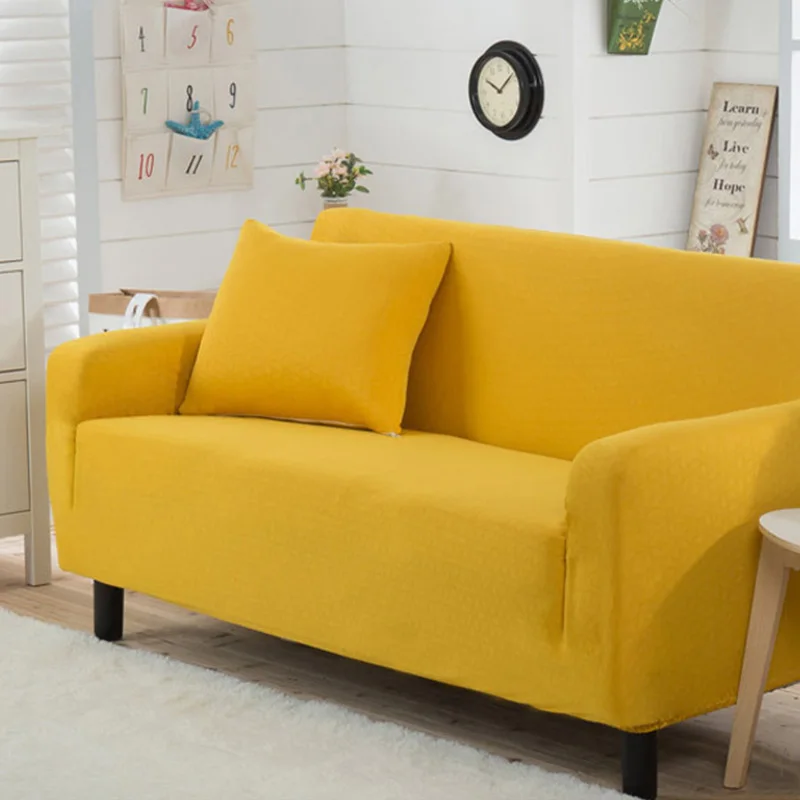 Cover For Sofa Solid Color Elastic Sofa Cover Soft Sofa Cover Armchair SA47009 - Цвет: 7