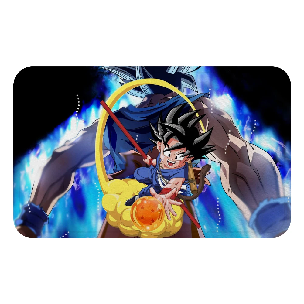 Аниме Жемчуг дракона Вегета Сон Гоку Saiyan коврик для ванной ковер декоративный Противоскользящий коврик комната автомобиль пол барная подложка домашний декор для дверей подарок - Цвет: Светло-серый