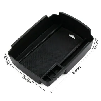 

ABS Plastic Car Tray Storage Box Console Fit For Kia Sportage 2017-2020 Black Multi-compartment