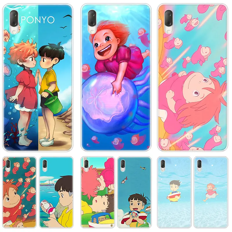 Жесткий чехол Hayao Miyazaki anime ponyo для Sony Xperia L1 L2 L3 X XA XA1 XA2 Ultra E5 XZ XZ1 XZ2 Compact XZ3 M4 Aqua Z3 Z5