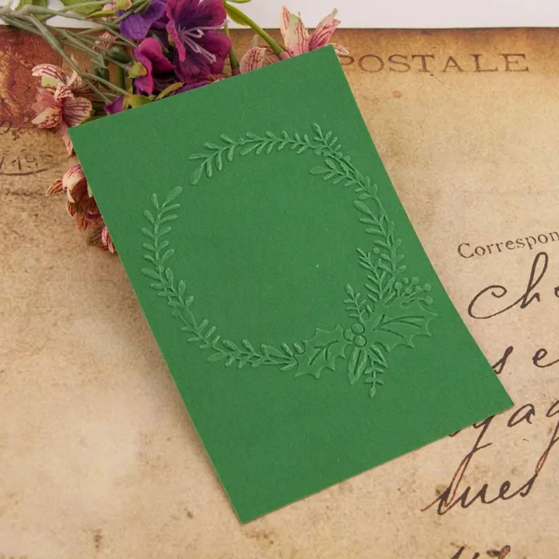 Leaf Plastic Embossing Folder Template DIY Scrapbook Photo Album Card Making Art
