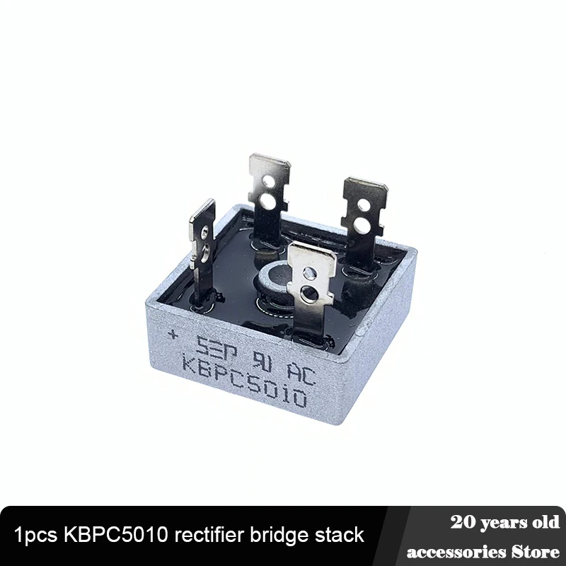 1/2pcs KBPC5010 50A 1000V Diode Bridge Rectifier KBPC1010 KBPC1510 KBPC2510 KBPC3510 KBPC610 GBPC3510 Round feet Flat | Электронные