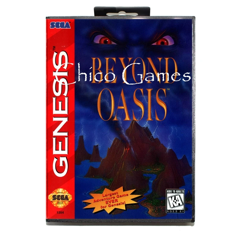Sega MD games card- Beyond Oasis for Sega Mega Drive Video Game Console 16 bit MD card