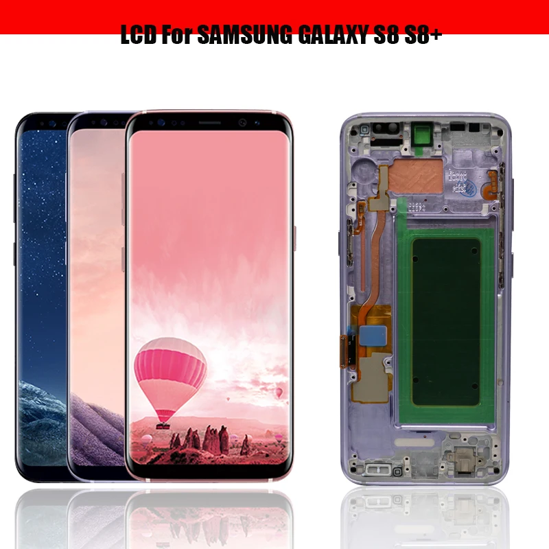 ORIGINELE-Burn-Shadow-S8-LCD-met-frame-voor-SAMSUNG-Galaxy-S8-G950-G950F-Display-S8-Plus