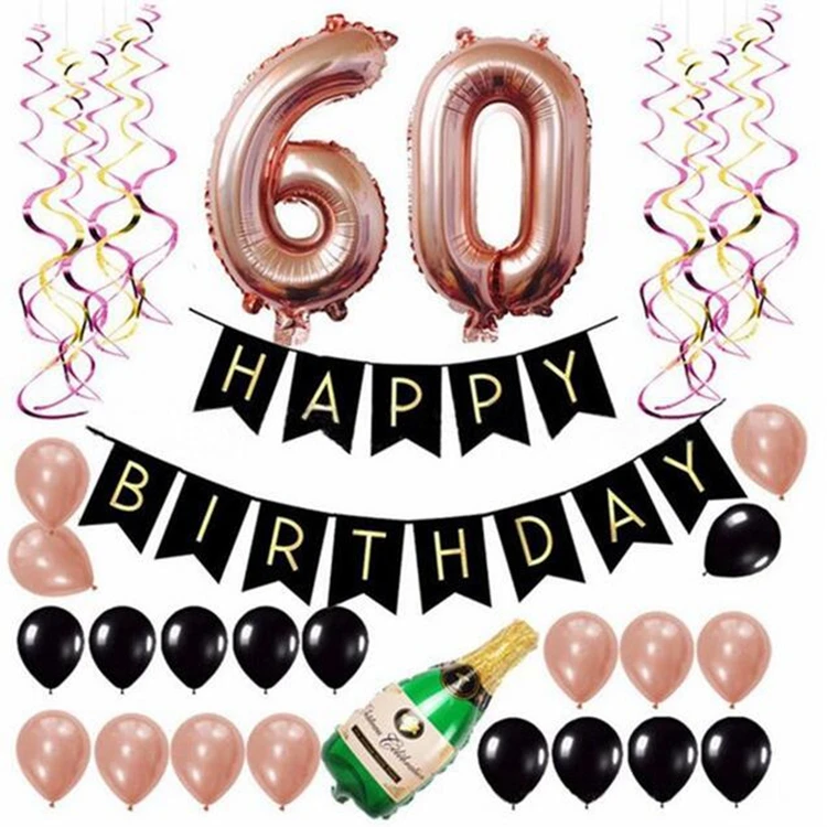 32 дюйма Количество воздушных шаров 18th 40th 50th 60th 30th День рождения украшения декорации с днем рождения воздушные шары Balony/воздушные шары