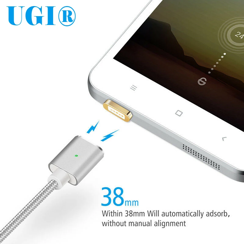 3/6ft 2.4A Быстрый Магнитный кабель с оплеткой и Тип C Micro USB Android зарядное устройство IOS