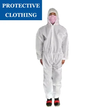 

Disposable Anti-epidemic High Antibacterial Plastic Closures Isolation Suit Protective Clothing Dust-proof Coveralls Antistatic
