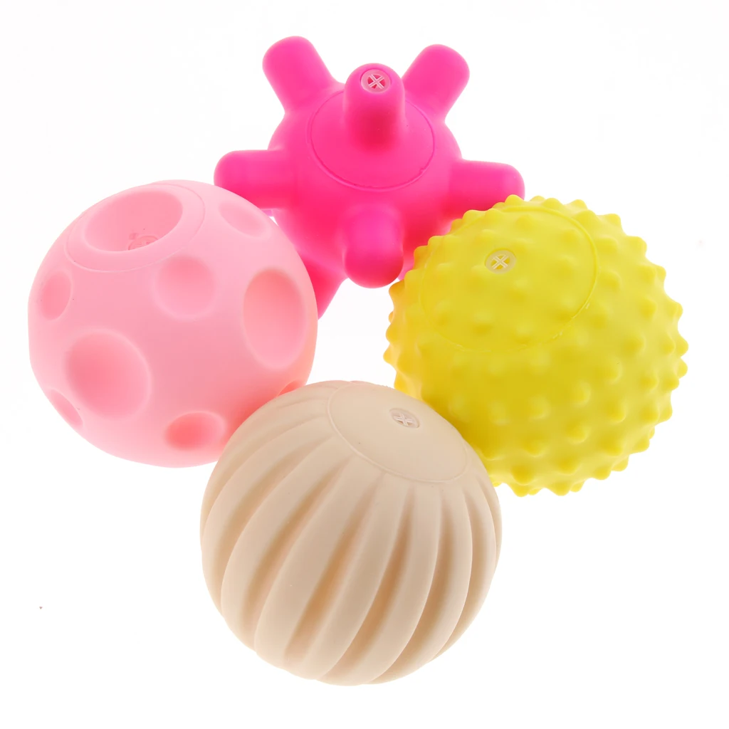 10Pcs Baby Kids Soft Squeeze Developmental Sensory Educational Toy Ball