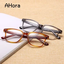 Ahora новая большая рамка очки для чтения для мужчин и женщин смола линзы пресбиопические очки мужские с диоптриями+ 1,0 1,5 2,0 2,5 3,0 3,5 4,0