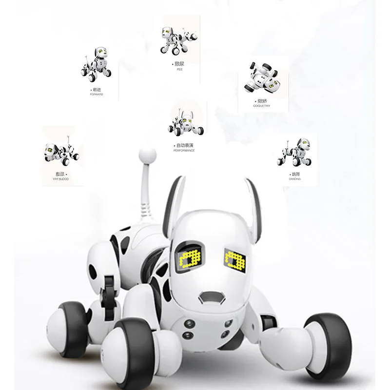 DIMEI 9007A умный робот собака 2,4 г беспроводной пульт дистанционного управления детская игрушка умный говорящий робот игрушка для собаки электронный подарок на день рождения питомца