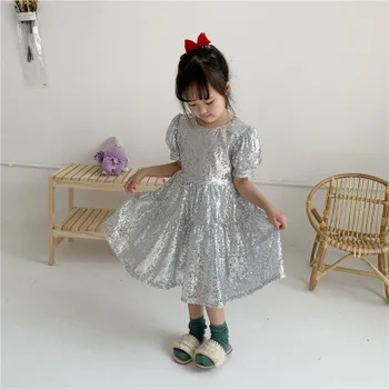 

Baby girls sequins dress summer fashion girls party dresses Wholesale