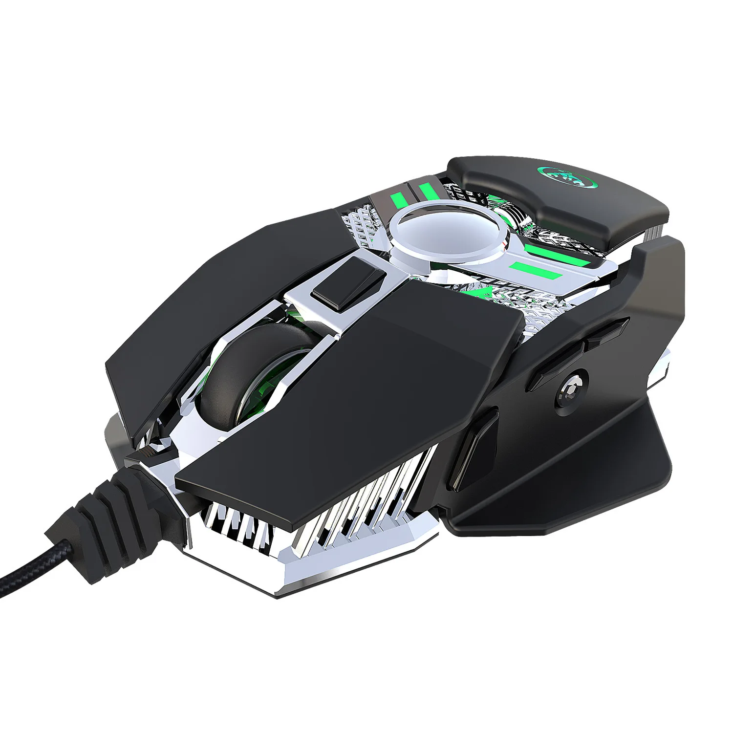 Проводная игровая мышь, 6400 dpi, 7 клавиш, программируемая проводная мышь для макросъемки, мышь для геймеров, дыхательный светильник для компьютера, ноутбука, ПК, PUBG