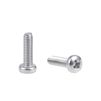 

uxcell M2x8mm Machine Screws Pan Cross Head Screw 304 Stainless M3x10mm 60Pcs