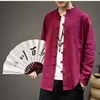 2022 Повседневная Восточная Мужская Новая льняная рубашка Wingchun Kung Fu Tai Chi традиционный топ в китайском стиле винтажное пальто большого размер... ► Фото 3/6