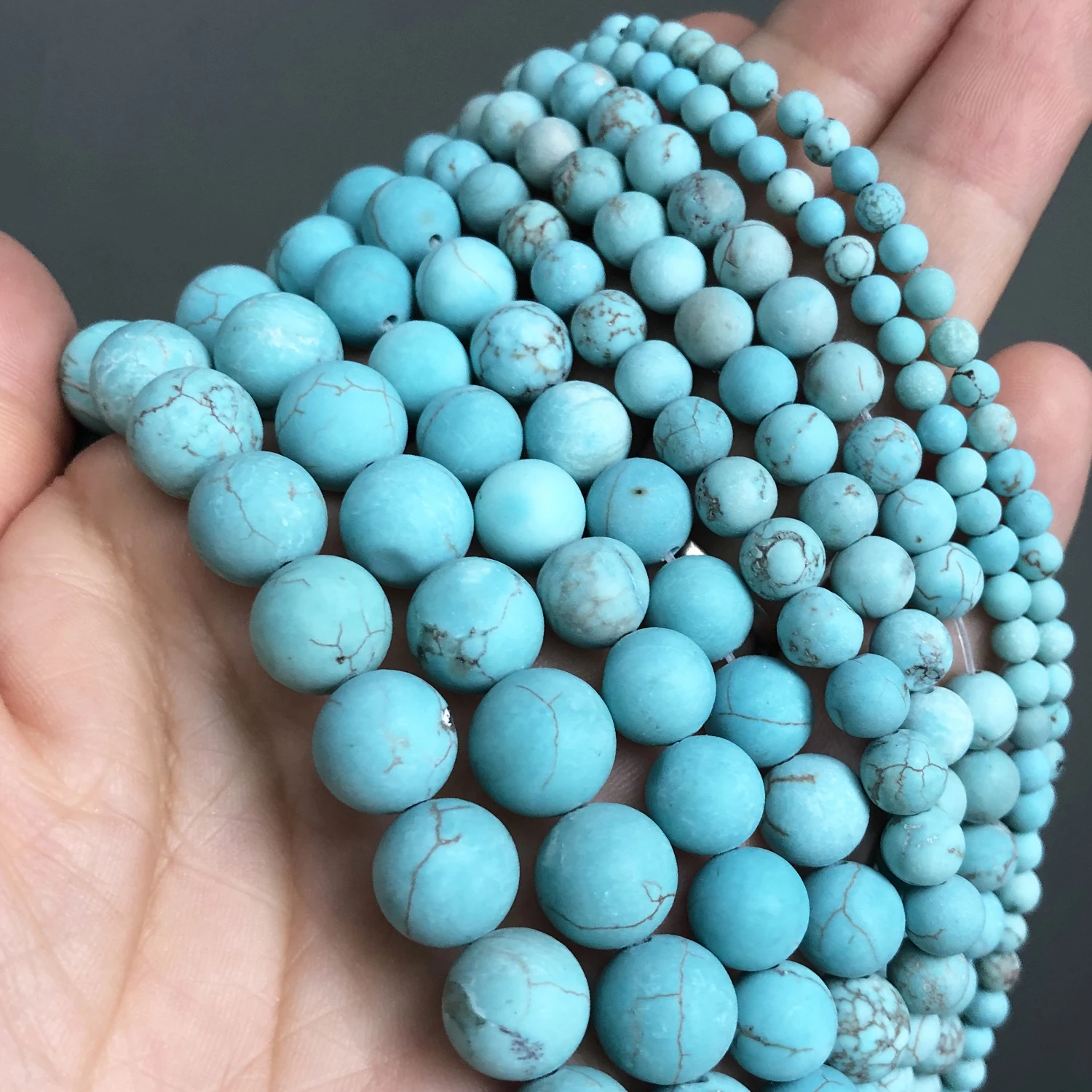 6mm Pretty Pink Howlite Stone Beads, Howlite Turquoise Beads for Jewel