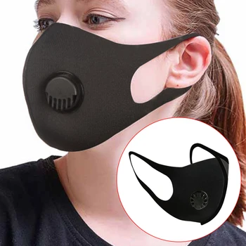 

With Filter ventilator Mask Anti Pollution PM2.5 Mouth Respirator Washable Reusable Dust Masks Protection face mask