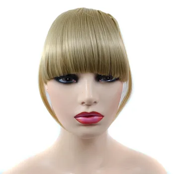

Synthetic Bangs False Fringe Clip In Hair Fringe Bangs Black Brown Blonde For adult Women Hair Accessories For Girls
