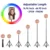 Tongdaytech Heart Dimmable RGB LED Selfie Ring Fill Light Photo Ring Лампа Штатив Для Макияжа Видео Live Aro De Luz Para Celular
