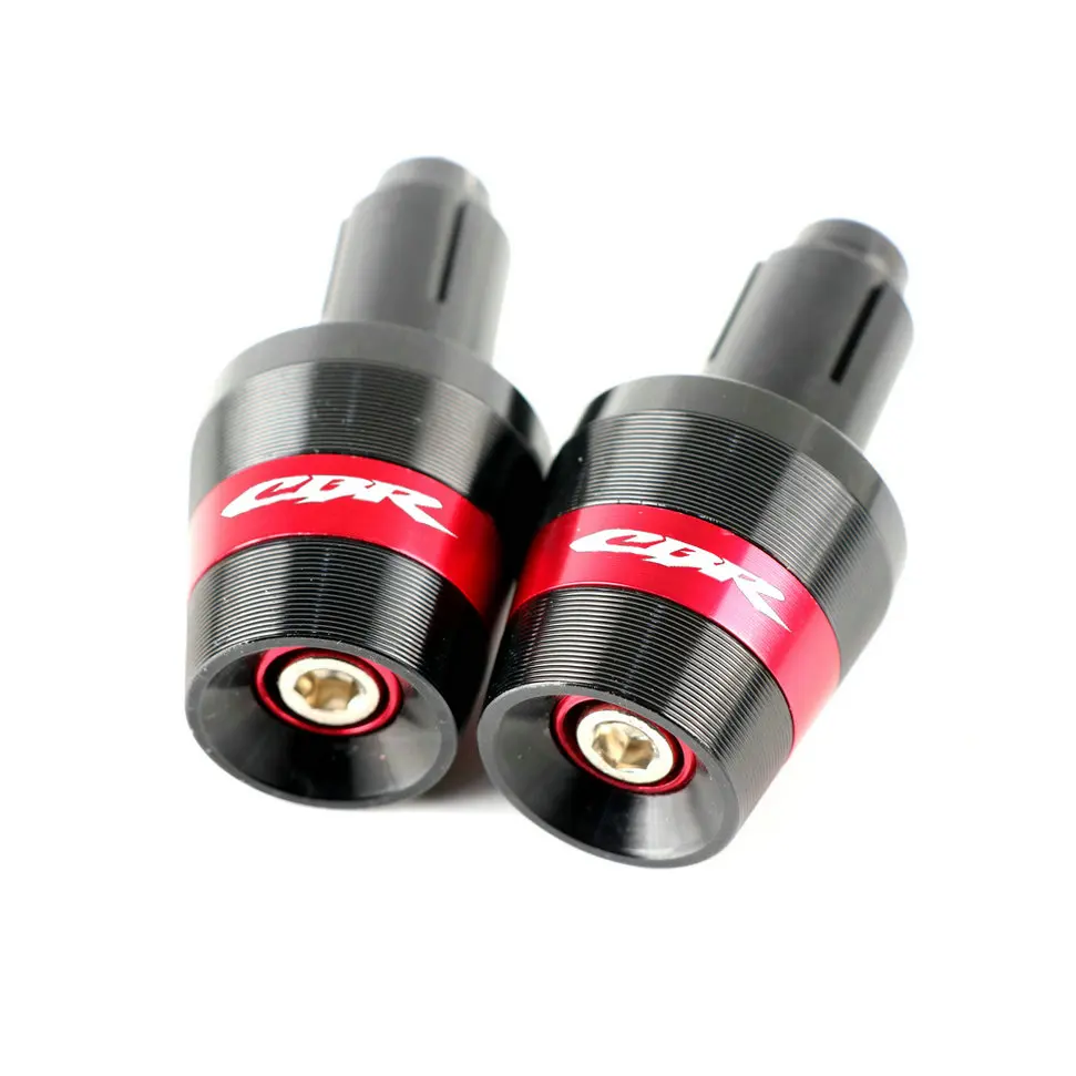Red 7/8 ''22 мм Мотоцикл с ЧПУ руль рукоятка ручки с торцевыми крышками Вилки для Honda CBR500R CB500FX CBR600F - Цвет: Red