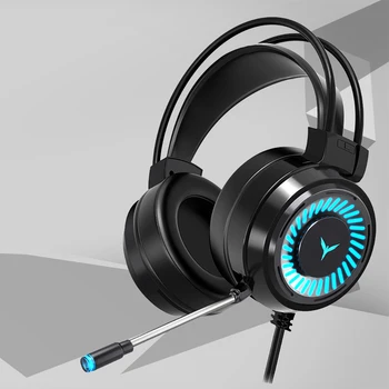 

Computer USB 3.5mm 9D Dynamic Game Headset Colorful LED Breathing Backlight PS4 Headphones Surround stereo professional Earphone