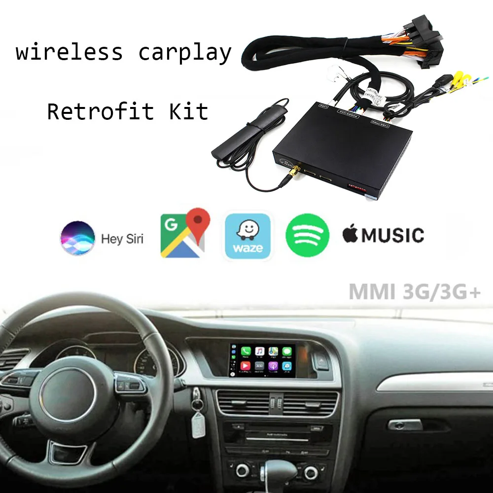 Автомобиль Apple carplay Airplay Android Авто CarPlay коробка для Audi A1 A3 A4 A5 A6 Q3 Q5 Q7 экран MMI система модифицированный комплект