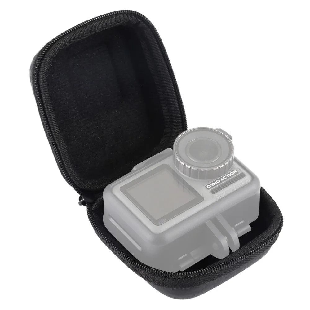 LANBEIKA Мини Портативная сумка для хранения из углеродного волокна защитная коробка для объектива для GoPro 8 7 6 5 SJCAM SJ6 SJ8 SJ9 YI DJI OSMO Экшн-камера