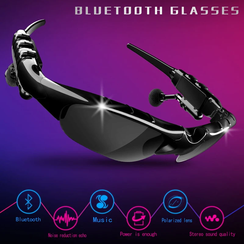 

YuLing X8S wireless bluetooth earphone 5.0 TWS sport driving mini talk headset polarizing glasses