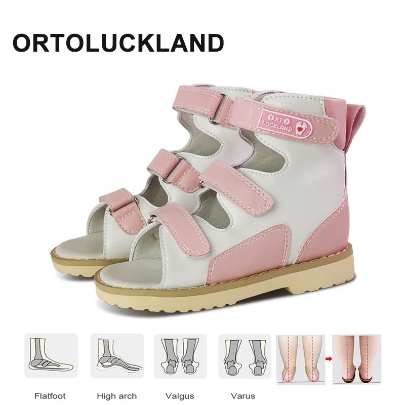 Sandal for girl Ortoluckland Children Shoes Girls Princess Orthopedic Sandals For Kids Toddler Boy Summer Arch Support  Footwear Big Sizes38 39 children's shoes for sale