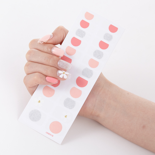 Tips/Sheet Pure Solid Color Minimalist Design Fashion Nail Stickers Self Adhesive Nail Sticker Nail Decoration Nail Strips