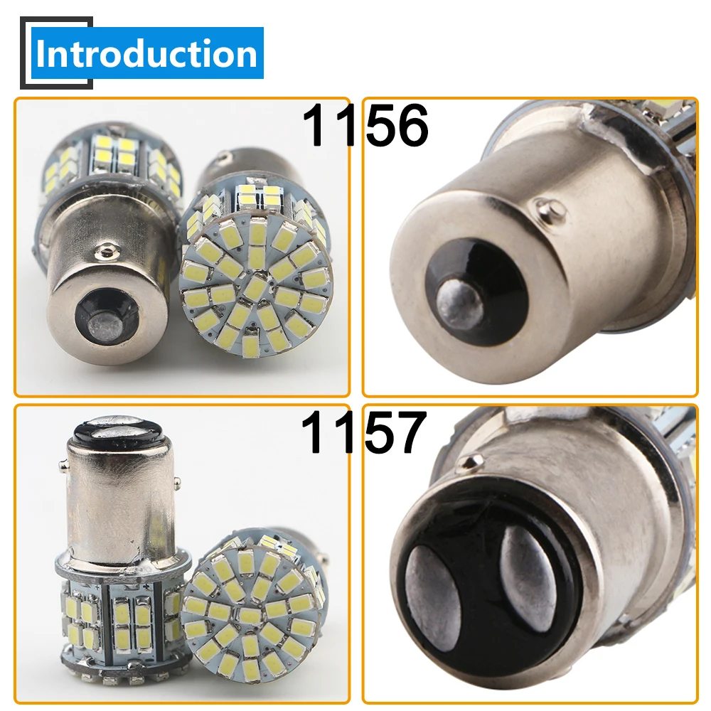 10 шт 24V белый P21W 1156 BA15S 1157 1206 50 SMD Светодиодные лампы 400LM транспортных средств Резервное копирование Хвост светильник поворота сигнального фонаря светильник индикатор