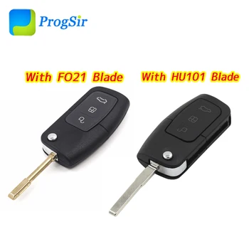 

3 Button Key Shell For Ford Fiesta Focus Ecosport Kuga Escape With FO21 HU101 Blade