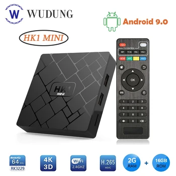 

Android 9.0 HK1 Mini Smart TV BOX RK3229 Quad Core 2G+16G ROM 4K H.265 Wifi PK HK1 MAX Set-Top Boxno app include
