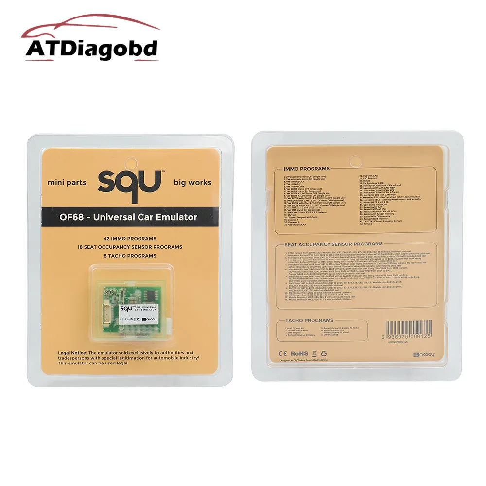 Car Emulator SQU OF68 5PCS/LOT