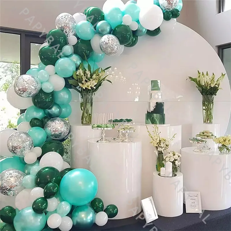 

96Pcs Green Latex Balloon Set Wedding Arch Garland Balloons Kit DIY Kids Birthday Baby Shower Party Decoration Wedding Globos