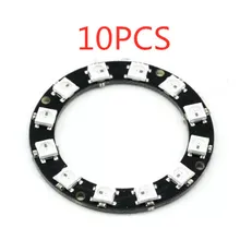 10PCS RGB LED Ring 12 Bits WS2812 5050 RGB LED With Integrated Driver Module For Arduino Intelligent development board-big ring