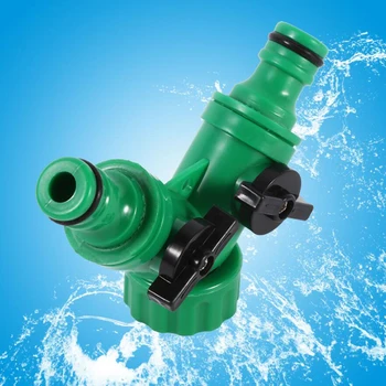 

Double Irrigation Fitting Y Tap Connector Garden Watering Tool Water Timer Hose Pipe Supply Water Programs Adapter Switch