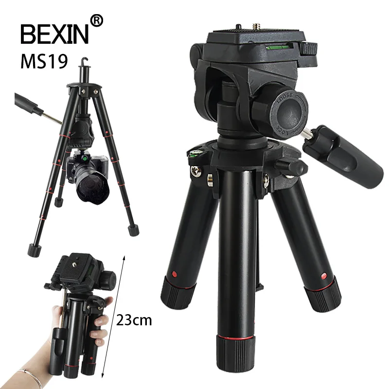 Foldable portable desktop camera mini tripod panning headset adapter for digital smart phone live selfie video | Электроника
