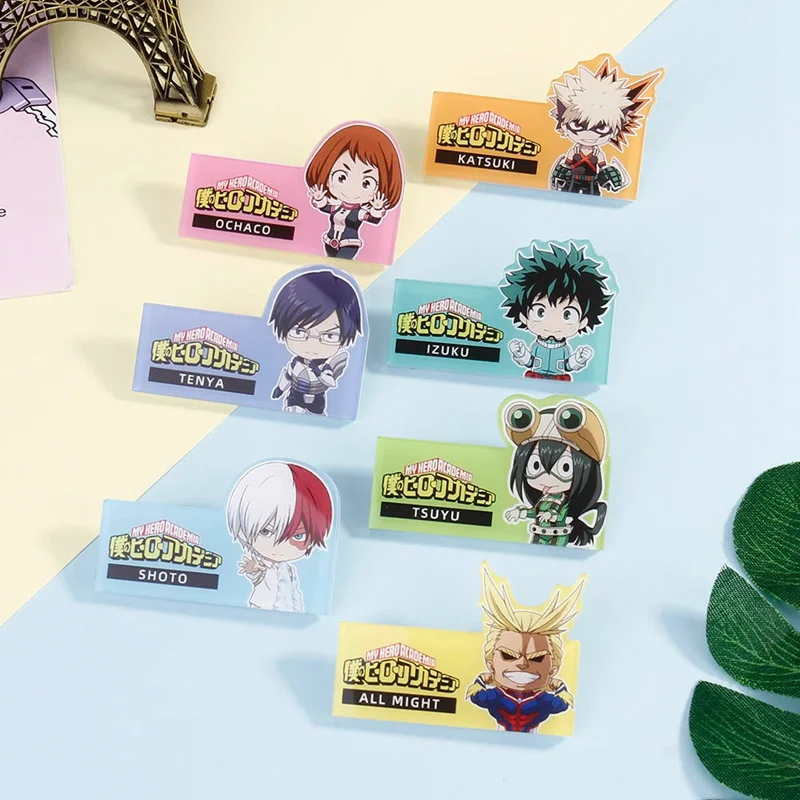 Anime My Hero Academia Display Badge Fashion Cartoon Figure Brooch Pin Jewelry