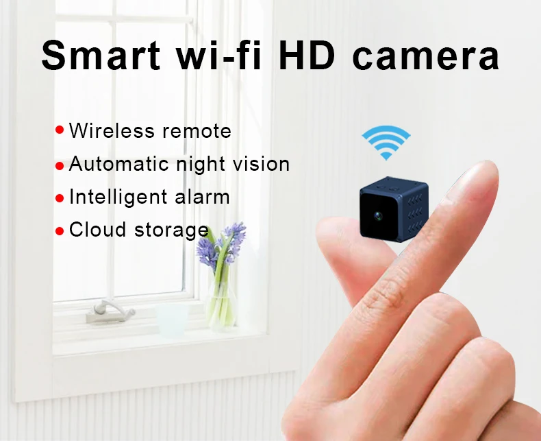 Mini WIFI Camera, Home Security Camera WiFi, Night Vision 1080P Wireless Surveillance Camera, Remote Monitor Phone App