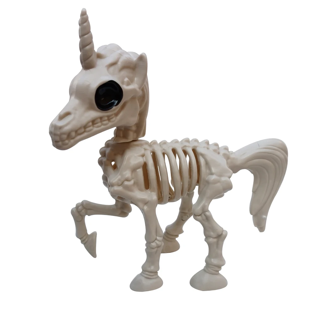 Halloween Ornaments Animal Unicorn Skeleton Pretty Cute Horse Bones Props Party Baby Girls Boy Gifts
