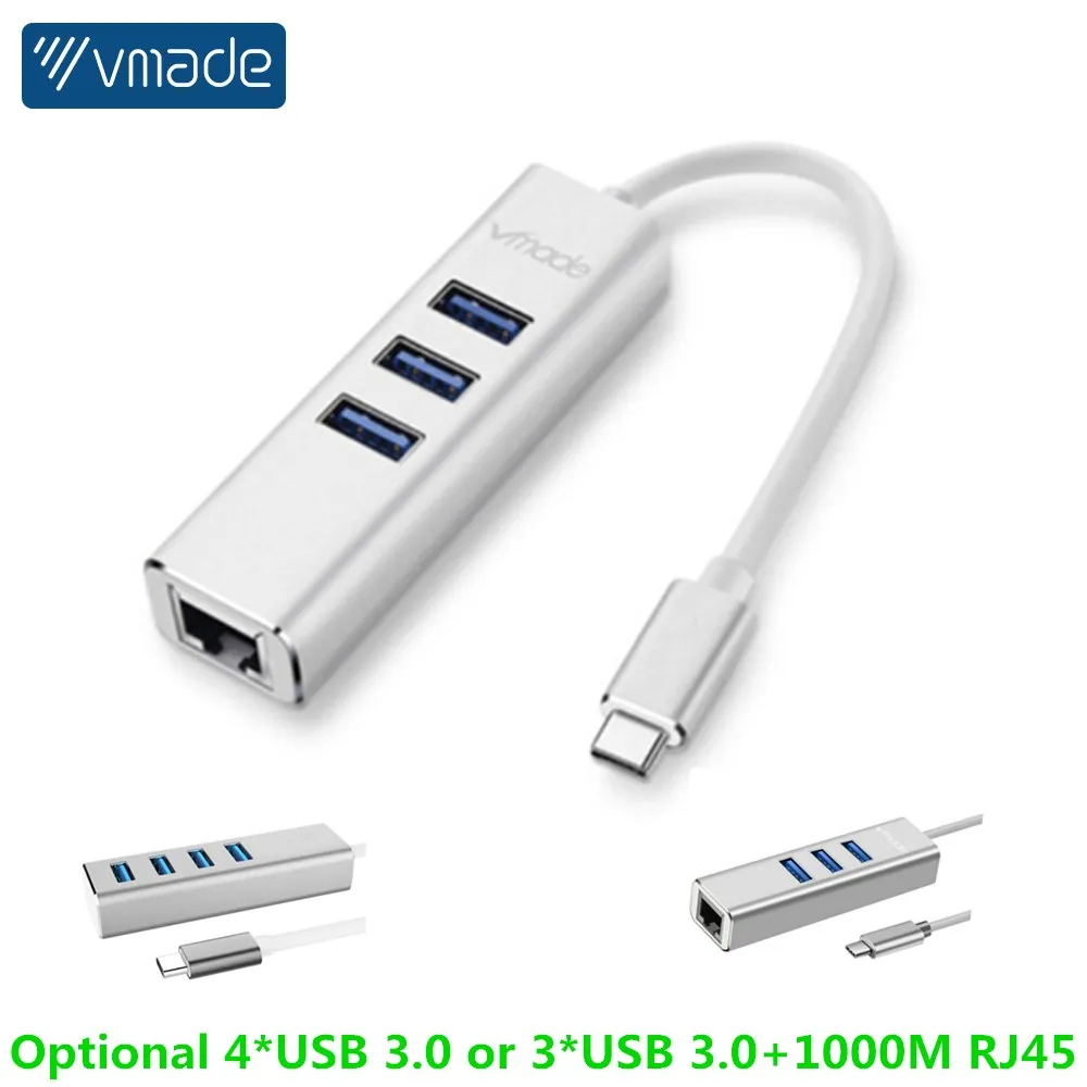 

TFGDBE 2020 New USB C HUB Type C USB 3.0 Hub 4K HDMI Adapter Dock RJ45 Network For MacBook Pro,Huawei Mate 30 USB-C Splitter