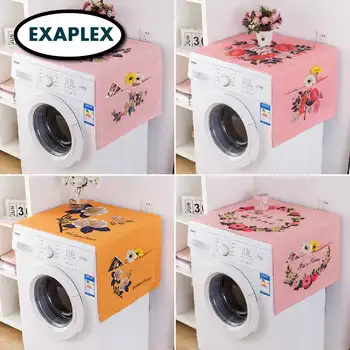 

Dust CoverCotton linen Microwave Oven Refrigerator Washing machine leaves palm Chinese style Japanese lattice modern wave cover