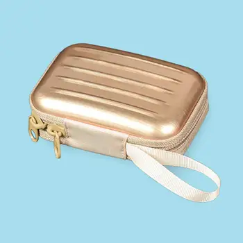 

Portable Mini Zipper Coin Purse Earphone Jewelry Organizer Storage Case Bag