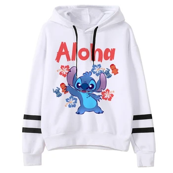 Kawaii Stitch Ohana Hoodies Women Disney Cartoon Lilo Stitch Graphic Streetwear Anime Unisex Korean Style Sweatshirts Female 2 Kawaii Stitch Ohana Hoodies Women Disney Cartoon Lilo Stitch Graphic Streetwear Anime Unisex Korean Style