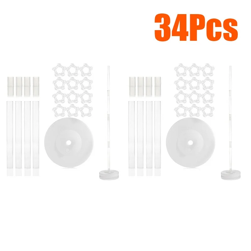  New Balloon Arch Balloons Column Stand With Frame Base Pole Ballons Clips Part Wedding Birthday Par
