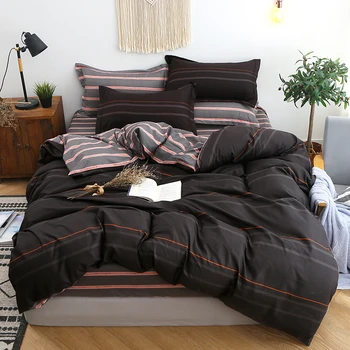 

Fashion New Geometric Flat Sheet Set Duvet Cover Bed Sheet Pillowcase Twin Full Queen King Size Soft bed linen Cover Set