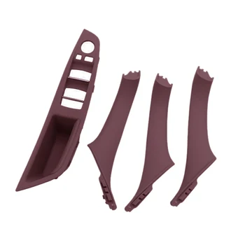 

4Pcs for Bmw 5 Series F10 F11 Car Inner Door Handle Panel Pull Trim Cover